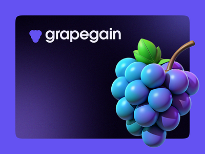 GrapeGain - Logo Concept brand branding business coin concept design fintech grape logo logo mark logotype money pay payment solutions startup