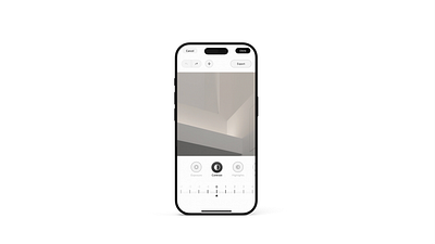 Minimal Photo Editor UI – Contrast Adjustment app branding design graphic design illustration logo typography ui ux vector