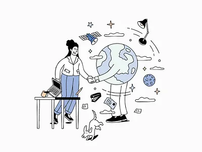 Hire The World artist celebration characterdesign design digitalart digitalworkspace diversity drawing equalopportunities flatillustration graphic design handdrawn illustration illustrator lineart positivity teamwork vectorart