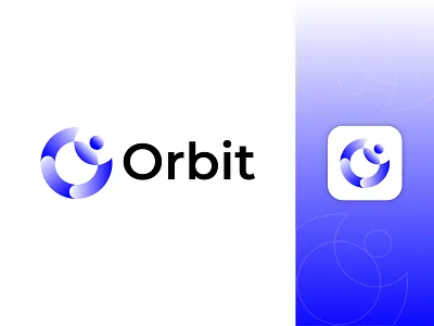 Orbit Logo Design | Unused Logo astronomy brand identity branding futuristic logo logo design minimal logo modern logo o logo orbit orbit logo orbital planet planet logo software logo space space logo technology unused logo