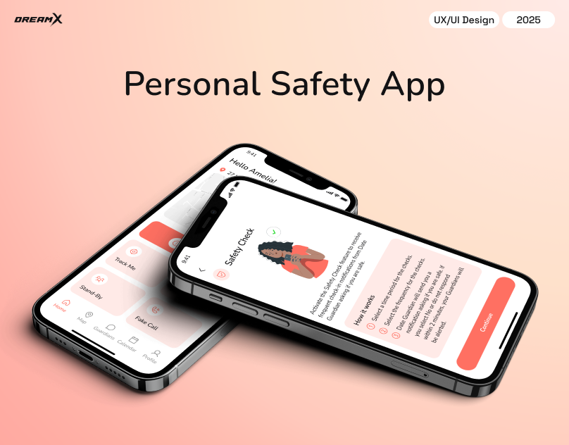 A Personal Safety App For Dating - Date Guardian app design dating app figma ios app design mobile app mobile app design safety app ui uiux design ux uxui design