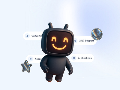 🧠✨ Website Hero for AI-Powered Therapy Clinic 3d animation ui web