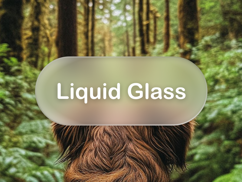 Liquid Glass apple liquid liquid glass