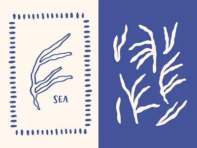 Sea Coral Posters amalfi coast blue color coastal poster coral corals graphic design hand drawn illustration mediterranean style minimalistic art ocean reef sea life seaweed summer undersea underwater vector whimsical drawing