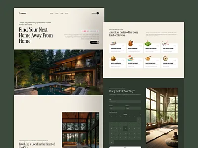 Apartment booking landing page Framer template with Frameblox UI airbnb apartment appointment booking clean framer header hero house landing page real estate site template ui ui kit webdesign website