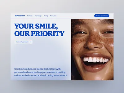 Dentist Studio - UI Design Exploration clinic web design clinic website dental website dentist studio dentist web design dentist website healthcare medical studio medical studio web design medical web design