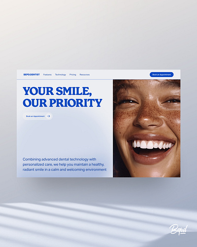 Dentist Studio - UI Design Exploration clinic web design clinic website dental website dentist studio dentist web design dentist website healthcare medical studio medical studio web design medical web design