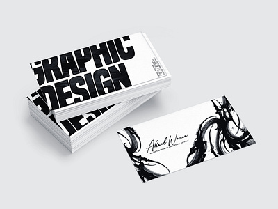 Business Card Aesthetic 3d adobe branding businesscard graphic design logo photoshop