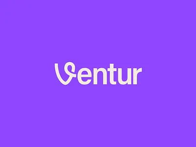 Ventur—Logo Design app icon branding logo purple travel v monogram ventur