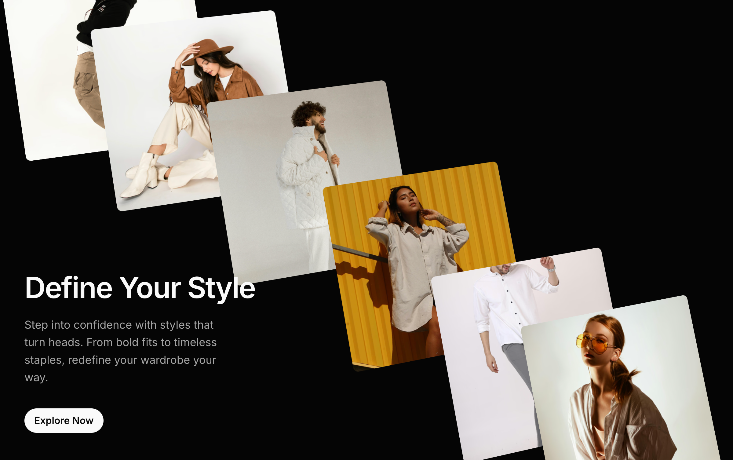 Hero Section Concept For A Fashion Brand branding clean elegant fashion fashionwebsite hero section luxury minimalist ui ux web design web development website design