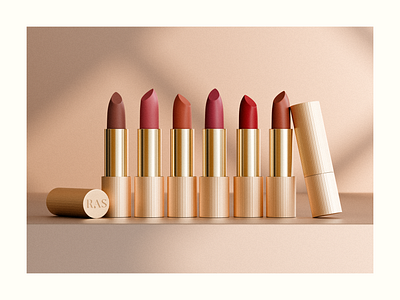 Cosmetics brand product 3d rendered 3d 3d modelling 3drender branding cosmetic brand cosmeticproduct design lipsticrender product realisticdesign visualization web agency