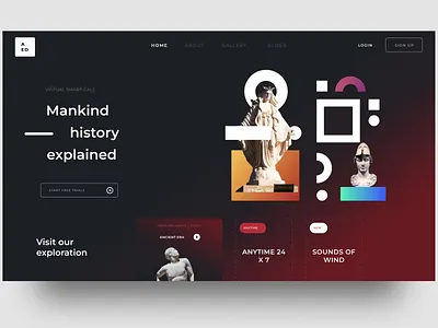 Website design for a Museum ! app branding design design studio designer figma hobby home landing page logo mobileapp mobileui museum saas studio ui uidesign uiux website work