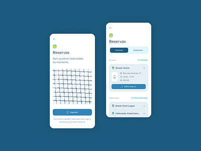 🎾 MiniBreak: Reservation management app design clean design design system figma mobile product design ui user flow ux