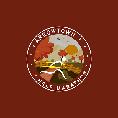 Logo design for half marathon event creative logo custom logo logo logo design logo design service logo event logo identity logo motion logomark logotype sports event logo