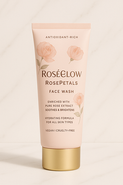 Tube Face Wash Packaging Mockup premium beauty product