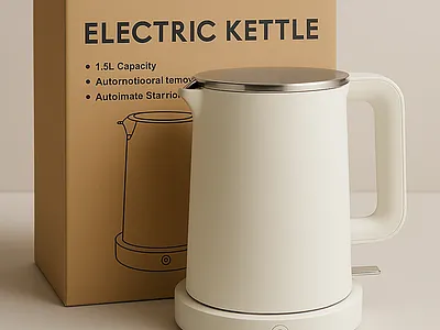 Electric Kettle Product Render / Mockup electric kettle showcase