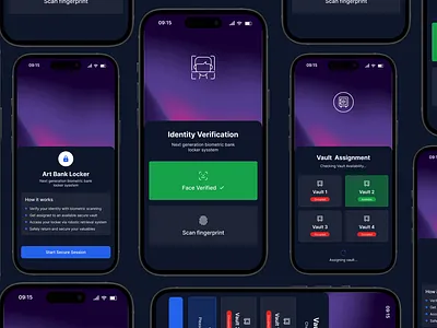 Reimagining Bank Lockers for the Smart Era app ui ux wireframe