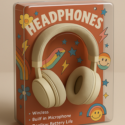 Headphone Packaging Render / Mockup tech packaging concept