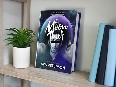 The Moon Thief- Book Cover Design book cover graphic design sci fi book