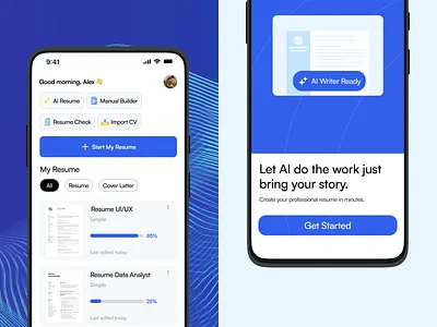 Resumaid - AI Powered Resume Builder airesume appdesign careertools coverletterapp jobapplication jobsearchapp mobiledesign professionalresume resumebuilder resumedesign