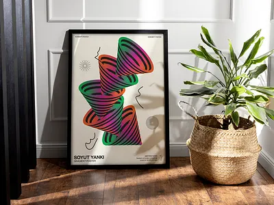 Gradient Poster | Minimalist Design · Abstract Art branding design geometric gradient gradients graphic design minimalism minimalitart poster typography