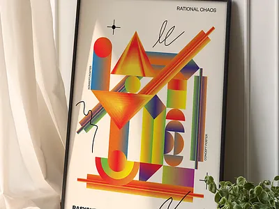 Bauhaus & Gradient Poster | Minimalist Design · Abstract Art abstract bauhaus branding design flatmosaic geometric gradient graphic design minimalism minimalistdesign mosaic poster posterdesign typography