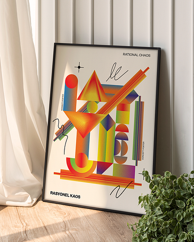 Bauhaus & Gradient Poster | Minimalist Design · Abstract Art abstract bauhaus branding design flatmosaic geometric gradient graphic design minimalism minimalistdesign mosaic poster posterdesign typography