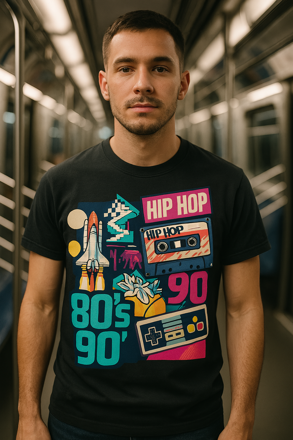 Example of Custom T Shirt Mockup