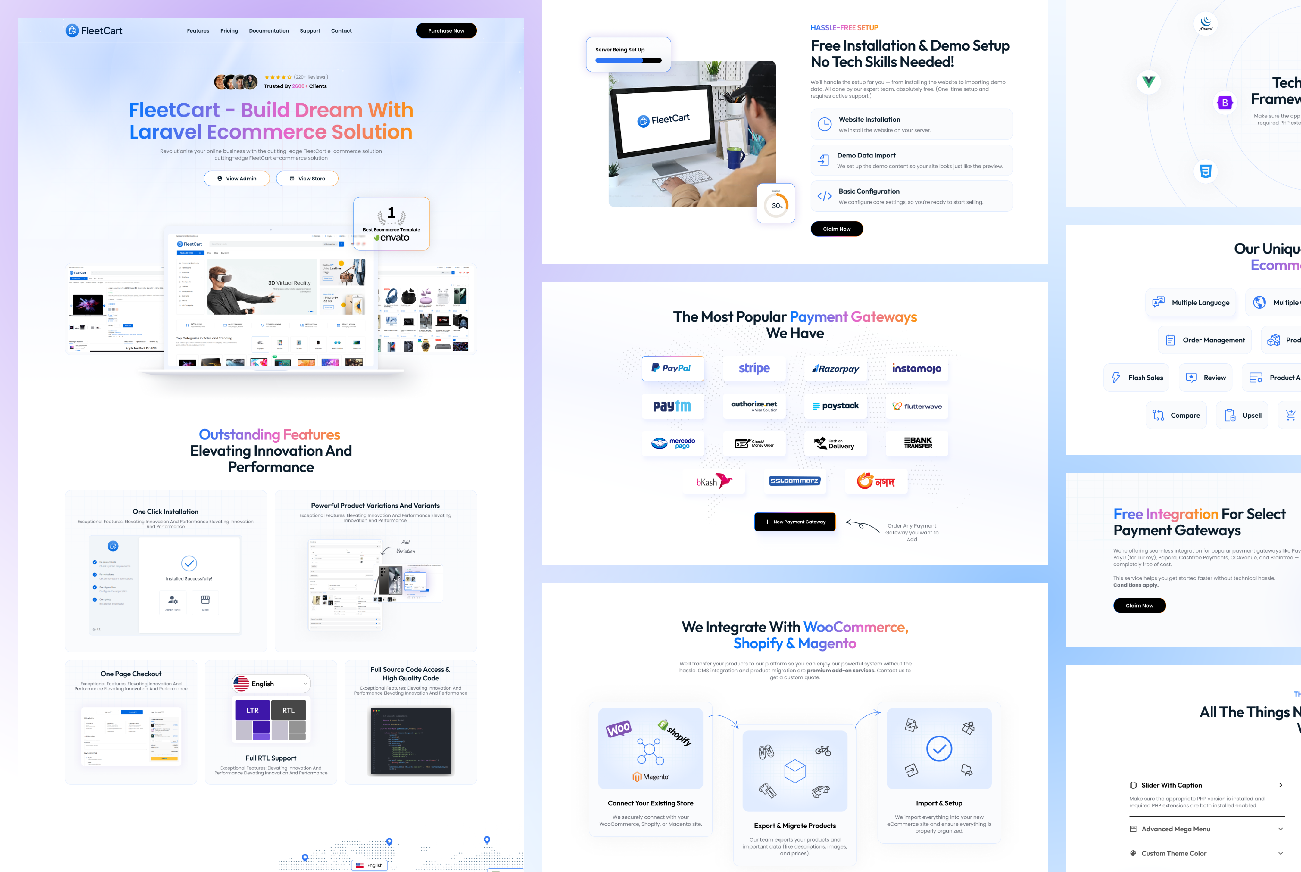 Example of Landing Page UI Design