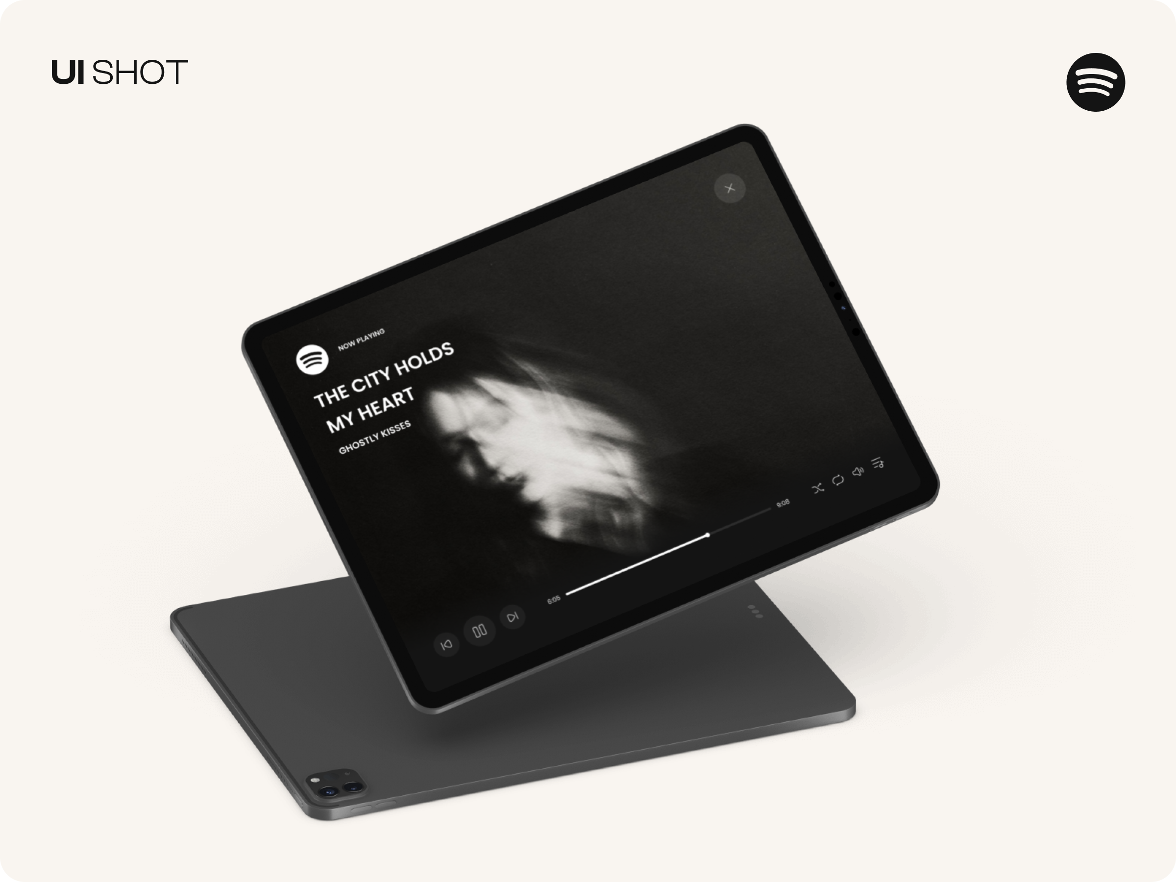 Spotify iPad Player / UI Shot apple graphic design ipad music player sound spotify ui ux