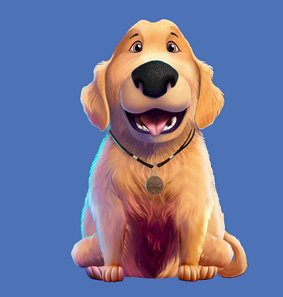 Retriever animation for the app — Pixar-style illustration 2d animation animation branding illustration motion graphics
