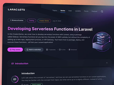 Laracasts Redesign laracasts laravel redesign tailwindcss uidesign