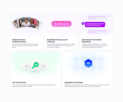 Bento Grid Illustrations for SaaS Landing page bento bento grid figma landing page landing pages saas section ui ui design uiux web design website design