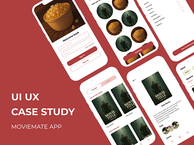 UX UI Case Study Movie/Series APP figma ui