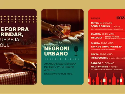 Vazio bar - Cards branding logo logo design social media stories