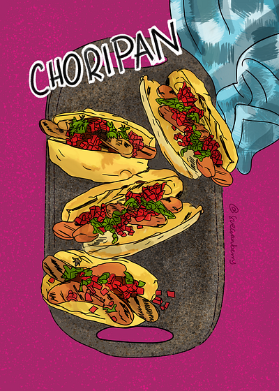 Made in Argentina Postcard Collection argentina digital art editorial design food illustration illustration latam latin america postcards procreate recipe design