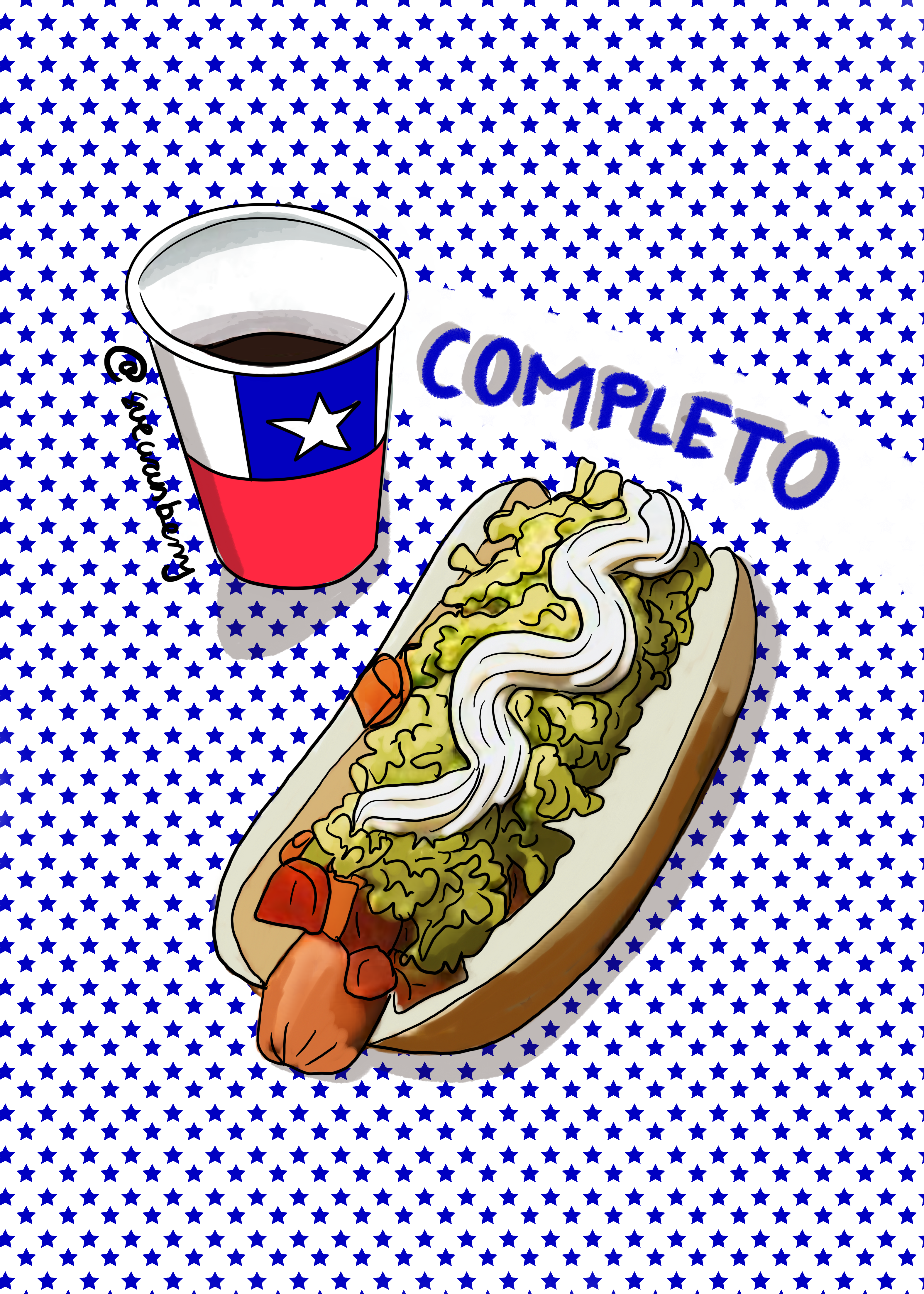 Made in Chile Postcard Collection chile cookbook cookbook illustration digital art editorial editorial design food illustration postcard postcards procreate