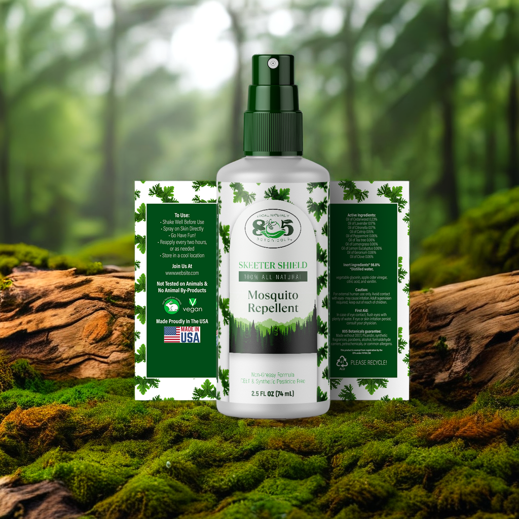 Mosquito Repellent Spray Bottle Label Design