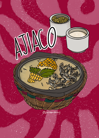 Made in Colombia Postcard Collection colombia cookbook cookbook illustration digital art food illustration latam latin america latino postcard postcards