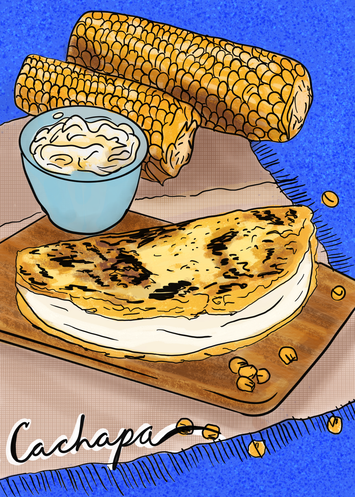 Made in Venezuela Postcard Collection cookbook cookbook design cookbook illustration digital art editorial editorial design food food illustration postcard postcards procreate venezuela