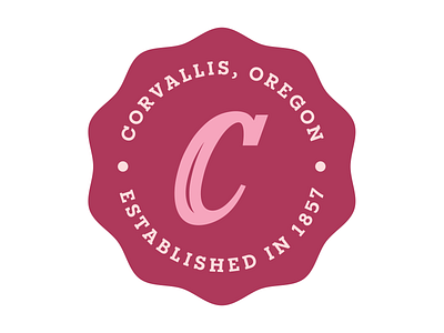 City of Corvallis Medallion branding graphic design logo