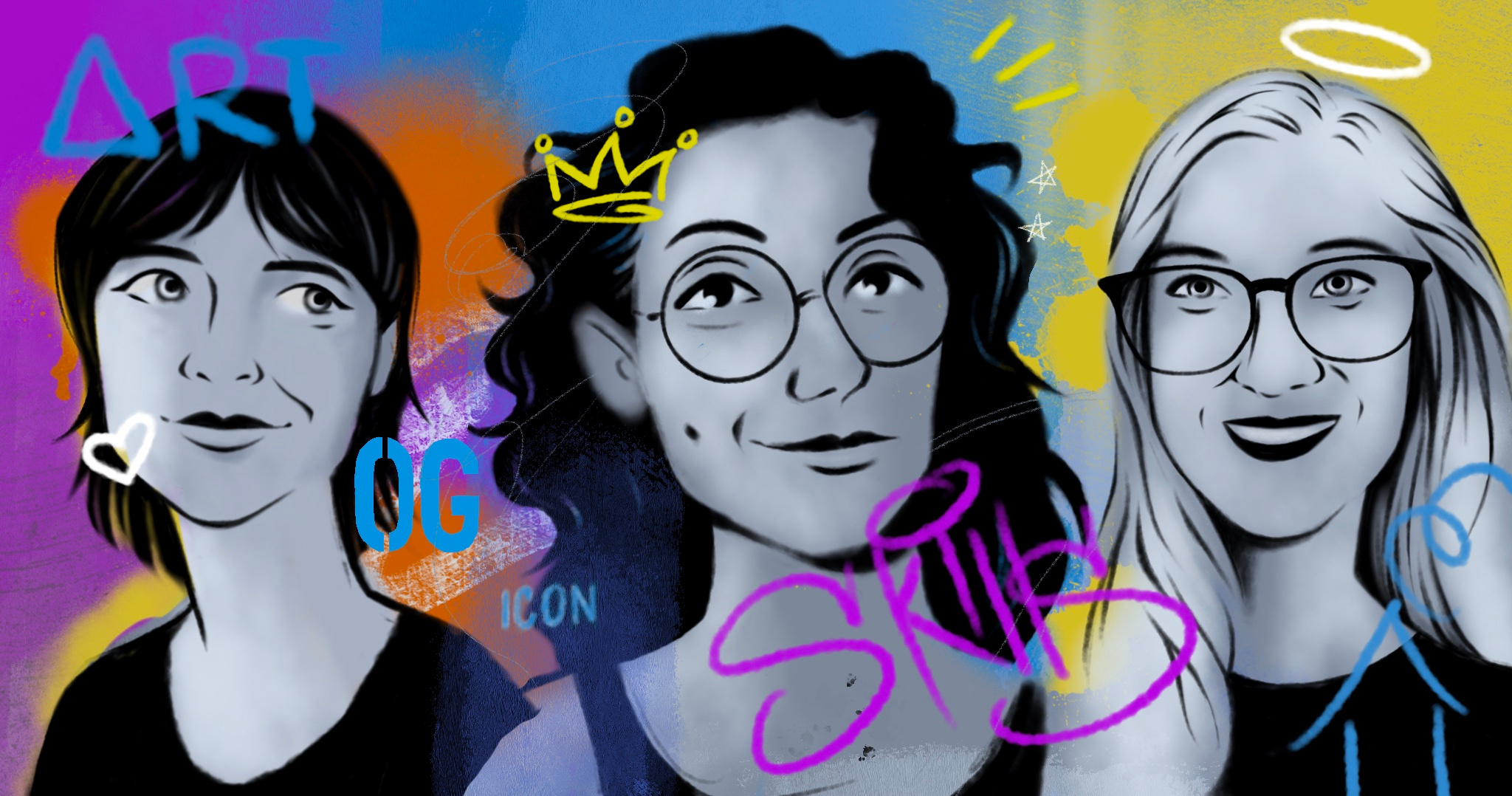 Designers Illustration editorial illustration portrait procreate