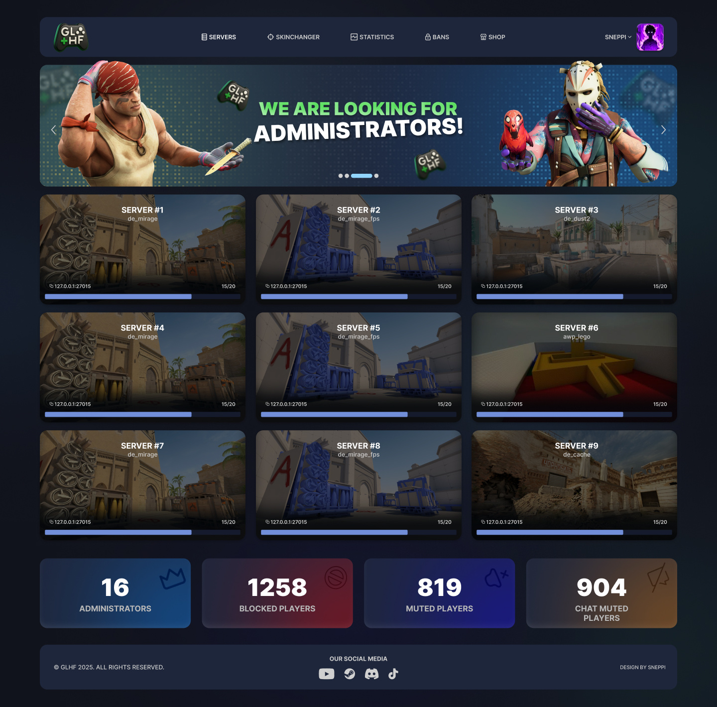 CS2 Server Browser UI glhf