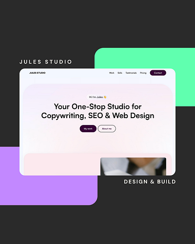 Jules Studio - Framer Design & Build figma framer ui web design