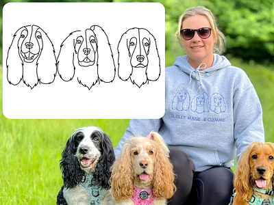 One Line Art Design | Simple Line Illustration design dog drawing graphic graphic design illustration line art pets vector