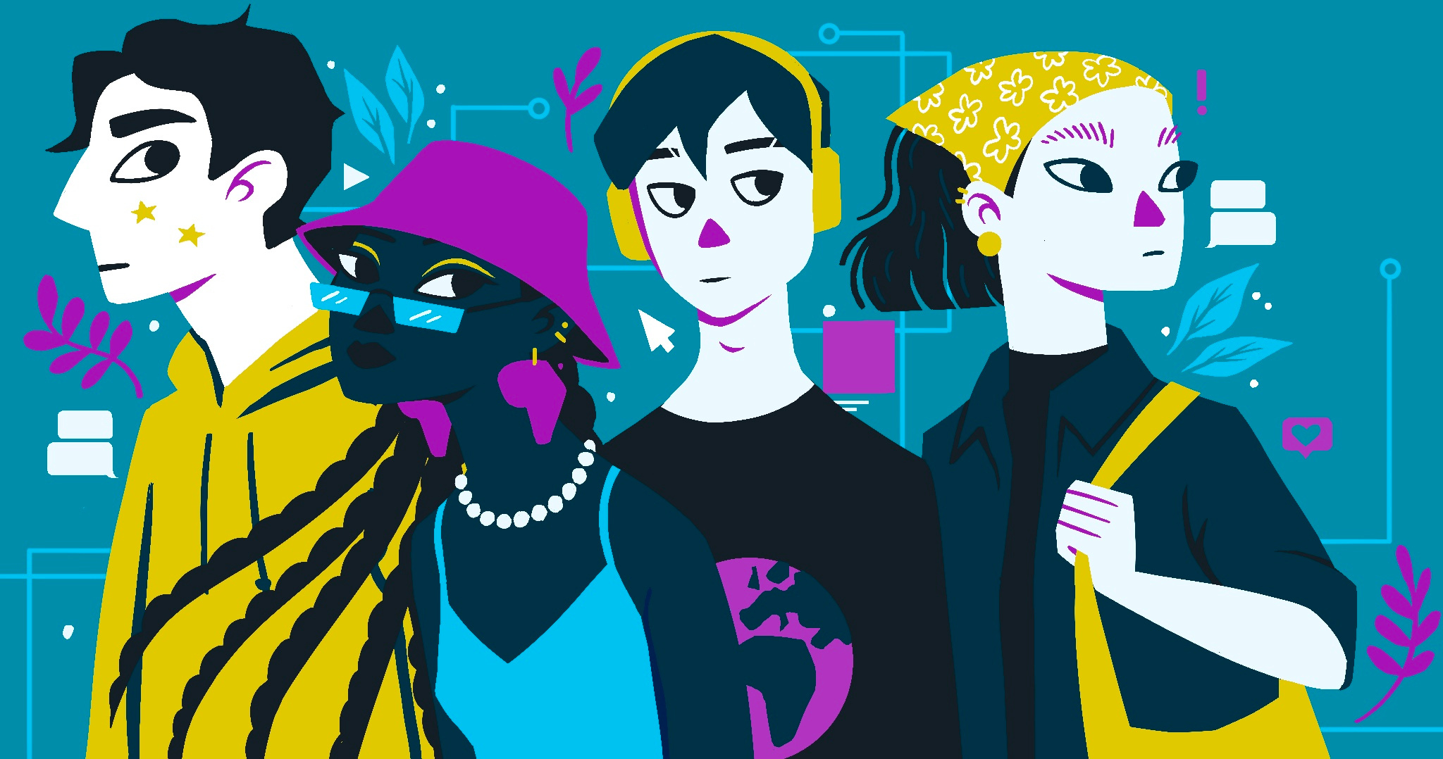 "How to Appeal to Gen-Z" Article Illustration branding colorful gen z graphic design illustration procreate