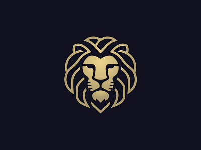 strong and stylish lion head logo animal animals head icon illustration lion lion head logo logos luxury premium strong wild wild life