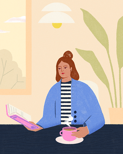 Editorial Illustration about slow morning digitalillustration editorialillustration illustration