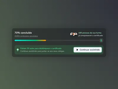 ⚡️ Progress component avatar button craft dark mode darkmode percentage progress social ui