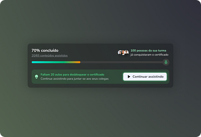 ⚡️ Progress component avatar button craft dark mode darkmode percentage progress social ui